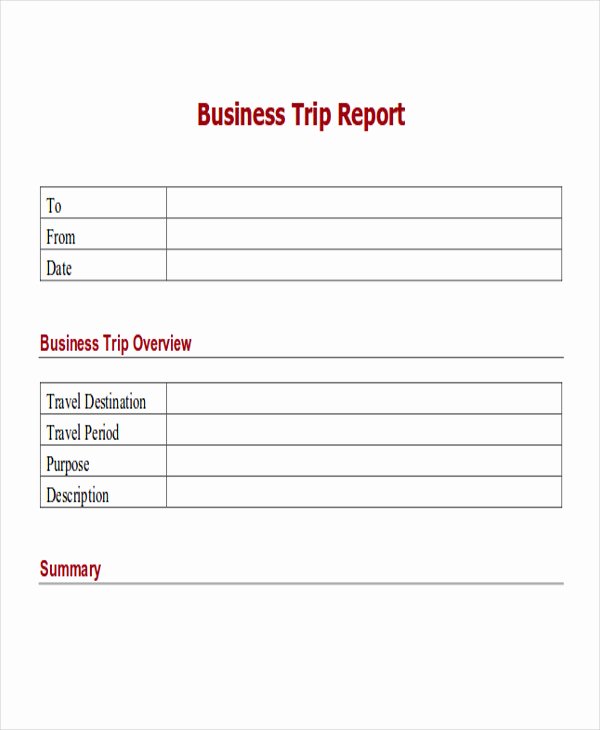 Business Trip Report Template Fresh 14 Sample Trip Reports Word Apple Pages Google Docs Pdf