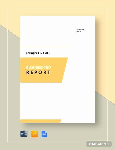 Business Trip Report Template New 16 Trip Report Templates Word Google Docs Apple Pages