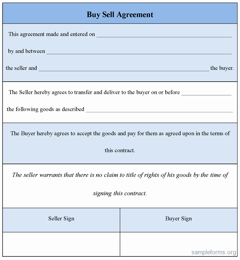 Buyout Agreement Template Free Lovely Sample Buy Sell Agreement Template Free Printable Documents