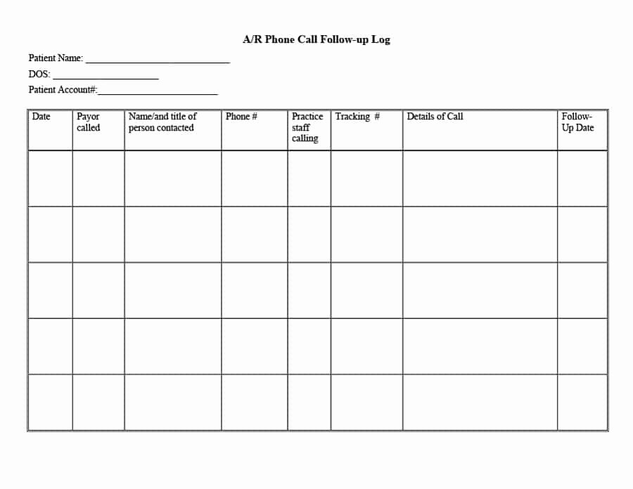 Call Log Template Excel Inspirational 40 Printable Call Log Templates In Microsoft Word and Excel