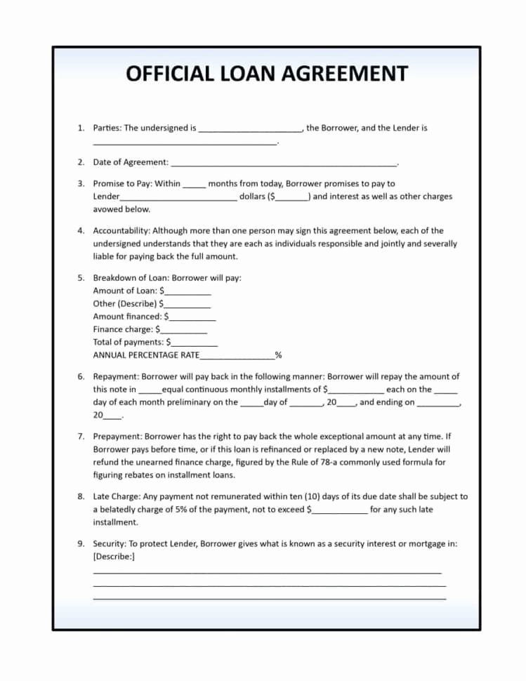 Car Loan Agreement Template Pdf Unique Agreement Letter Sample Pdf New Repayment Personal Loan