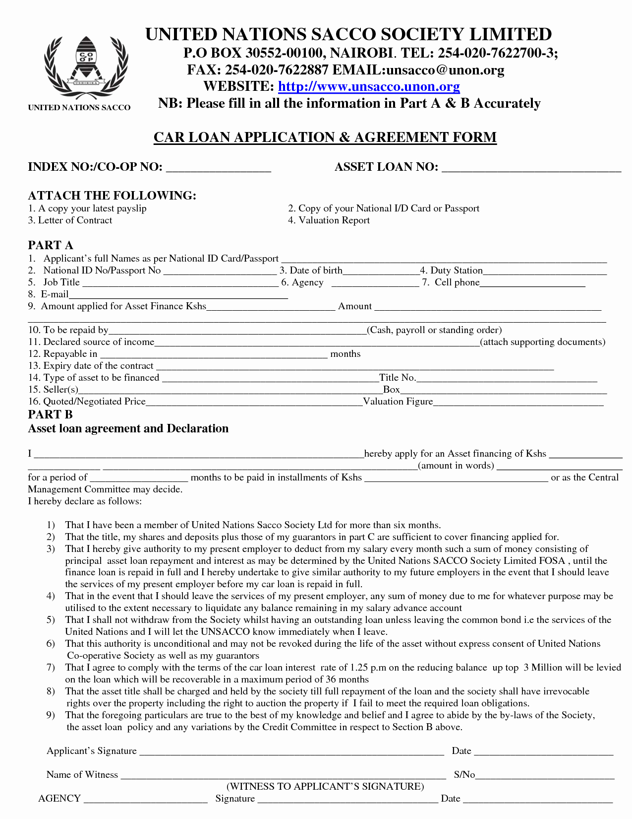 Car Loan Agreement Template Pdf Unique Car Loan Agreement Free Printable Documents
