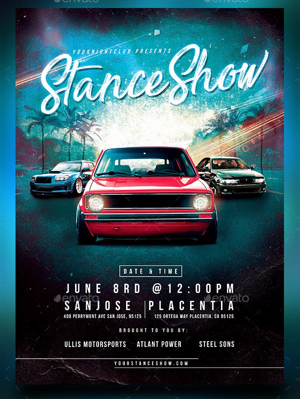 Car Show Flyer Template Free Beautiful 25 Car Show Flyer Templates Free &amp; Premium Download