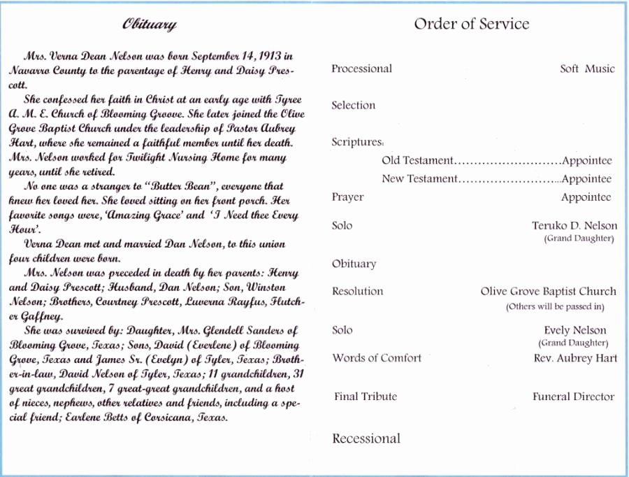 Catholic Funeral Program Template Elegant 29 Of Catholic Obituary Template