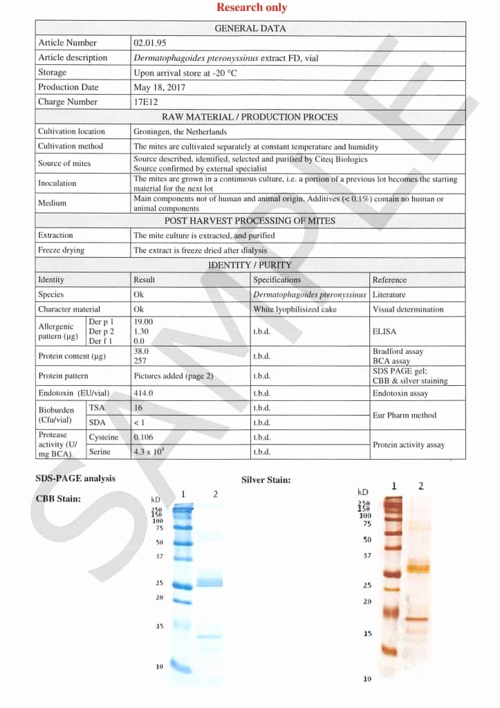 Certificate Of Analysis Template New Certificate Of Analysis Hdm Extract 95 Sample Citeq