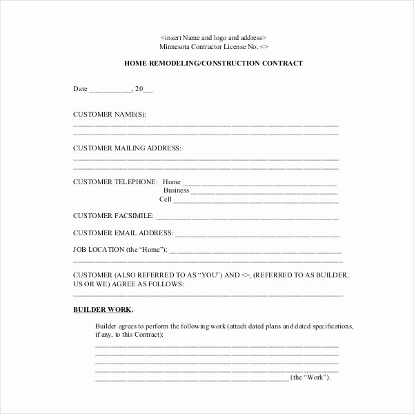 Change order forms Template Awesome Change order form