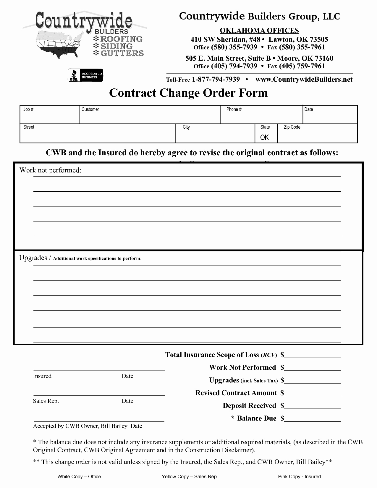Change order forms Template Beautiful Change order form Images Change order form Template