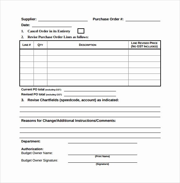 Change order forms Template Best Of Sample Change order Template – 12 Free Documents In Pdf