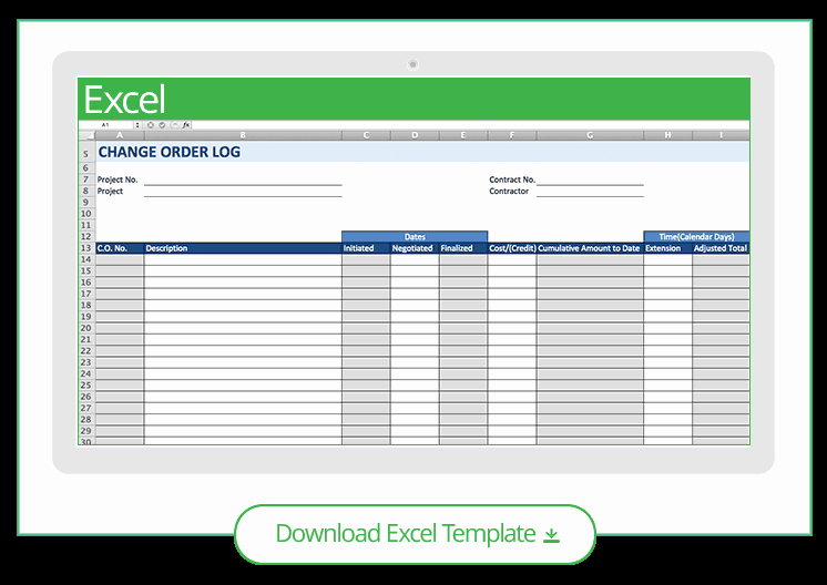 Change order Template Excel Fresh Free Construction Project Management Templates In Excel