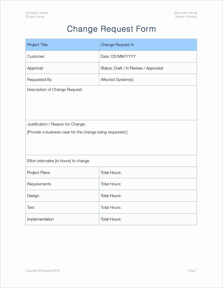 Change Request forms Templates Unique Change Management Plan Template Apple Iwork Pages