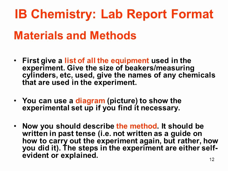Chemistry Lab Report Template Awesome assessment In the Diploma Program Ppt Video Online