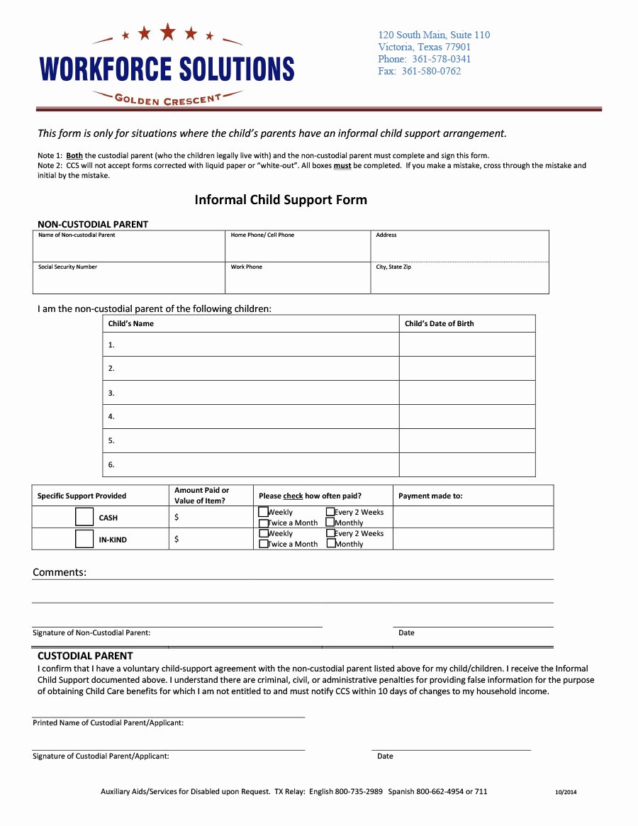 Child Support Agreement Template New 32 Free Child Support Agreement Templates Pdf &amp; Ms Word