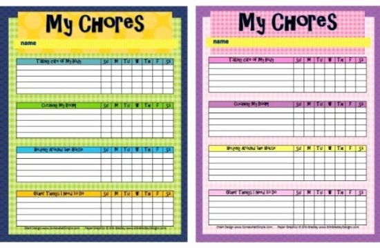 Chore Chart for Adults Templates Awesome Chore Ideas Around the House All the Best Tips and Tricks