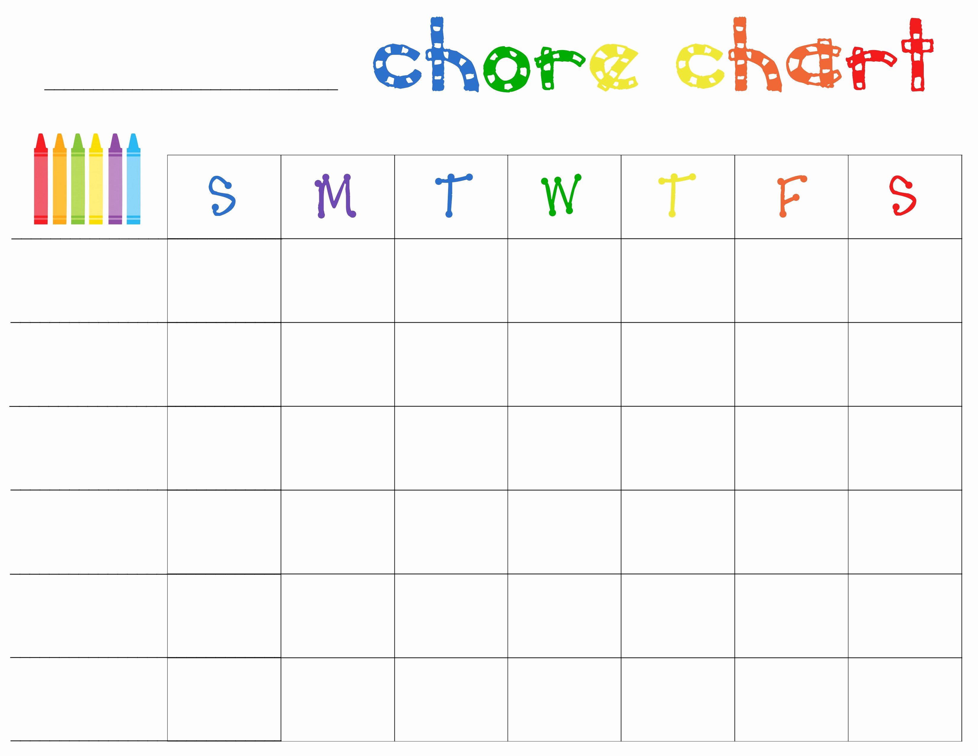 Chore Chart for Adults Templates Best Of Free Printable Chore Charts for toddlers Frugal Fanatic