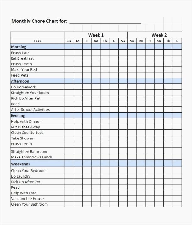 Chore Chart Template Word Unique top Obsessed Free Editable Printable Chore Charts