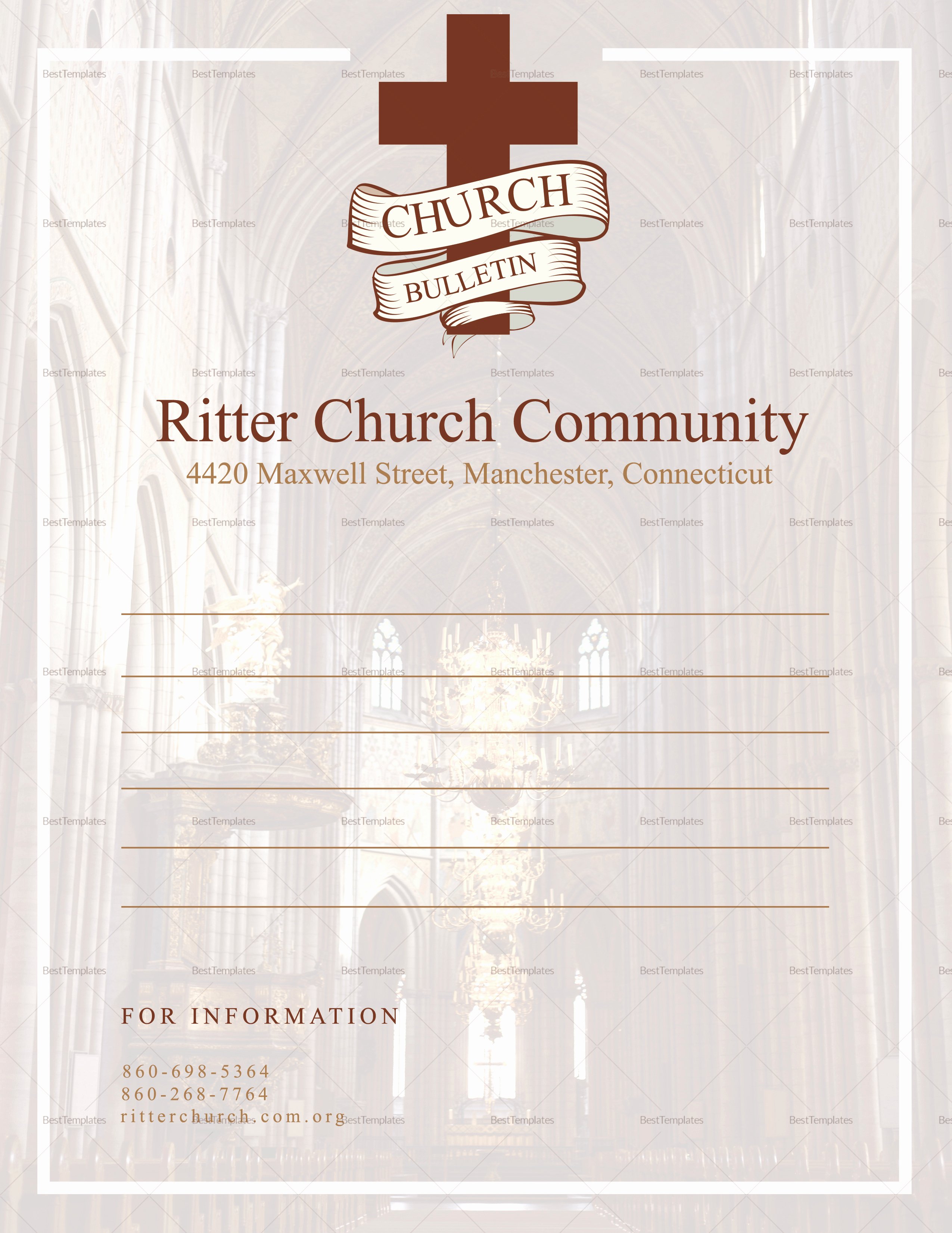 Church Bulletin Templates Microsoft Publisher Elegant Church Bulletin and Connect Card Flyer Design Template In