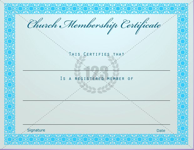 Church Membership Certificate Template Elegant Best S Of Blank Church Membership Certificate