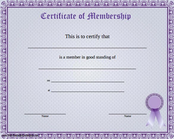 Church Membership Certificate Template Lovely 23 Membership Certificate Templates Word Psd In