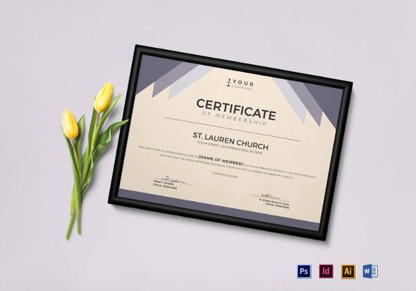 Church Membership Certificate Template Luxury Sample Membership Certificate 13 Documents In Pdf Psd
