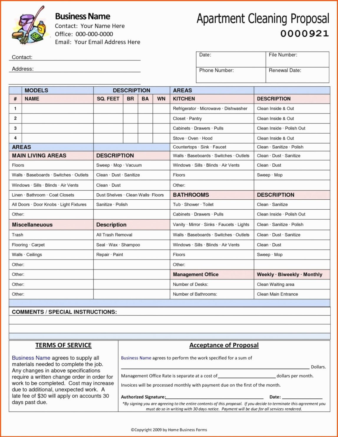 Cleaning Bid Proposal Template Best Of How Will Mercial Cleaning Bid forms Free