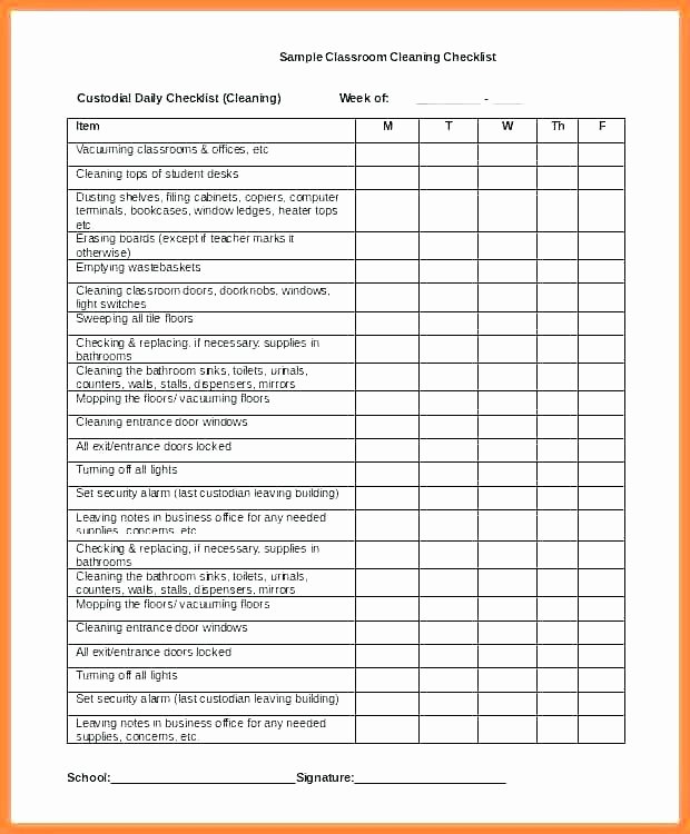 Cleaning Checklist Template Excel New Washroom Bathroom Essentials Checklist Design Ideas