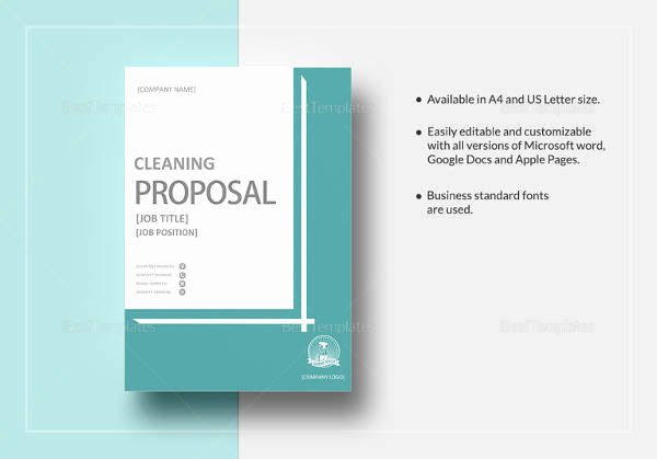Cleaning Proposal Template Pdf New 16 Cleaning Proposal Templates Pdf Word