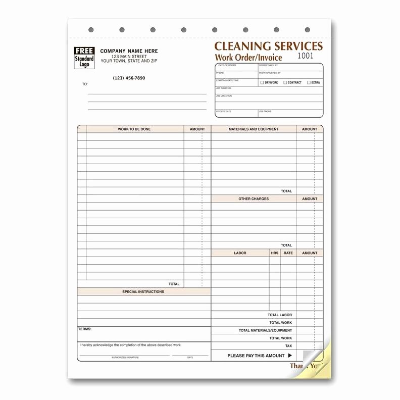 Cleaning Service Checklist Template Elegant Cleaning Service Invoice