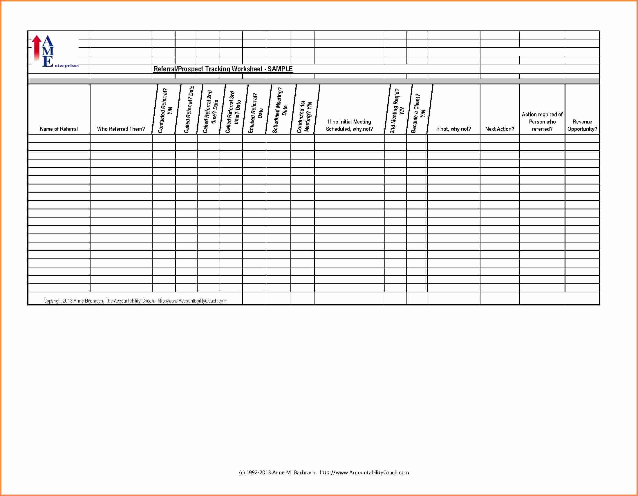 Client Referral form Template Awesome 8 Client Tracking Spreadsheet