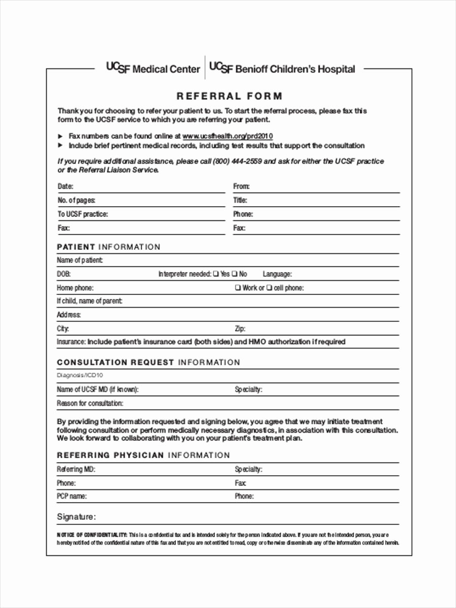 Client Referral form Template Awesome Medical Referral form 8 Free Documents In Word Pdf