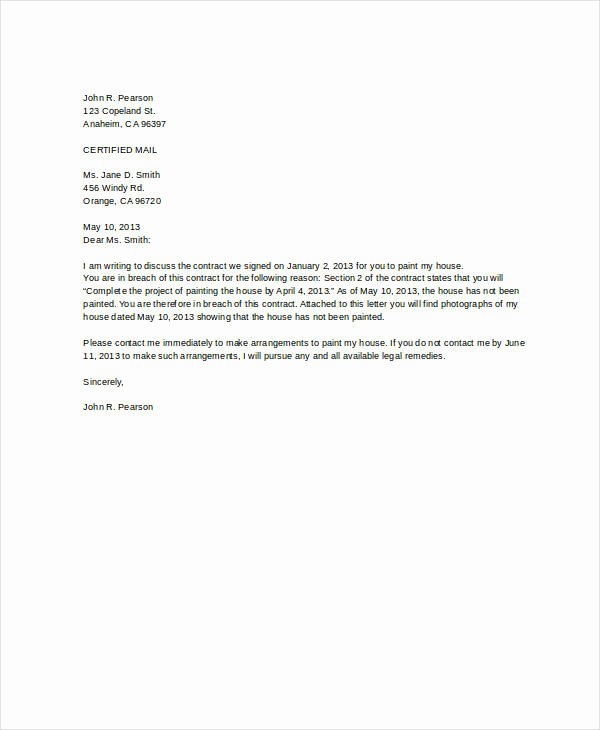 Client Termination Letter Template Lovely Letter to Terminate attorney Representation