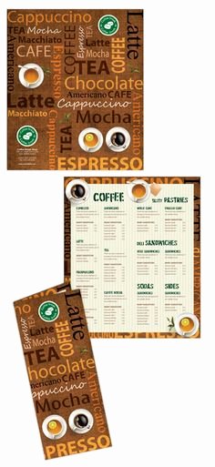 Coffee Shop Menu Template Best Of 1000 Ideas About Coffee Shop Menu On Pinterest