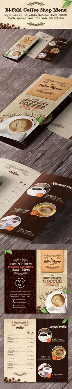 Coffee Shop Menu Template Best Of 1000 Images About Brochures On Pinterest