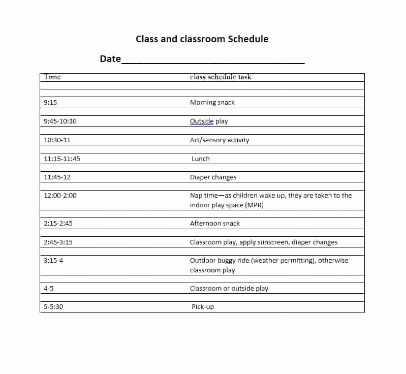 College Class Schedule Template Elegant 36 College Class Schedule Templates [weekly Daily Monthly]