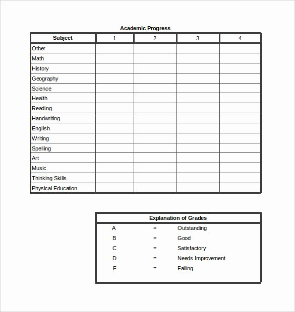 College Report Card Template Beautiful 28 Of 8th Grade Report Card Template