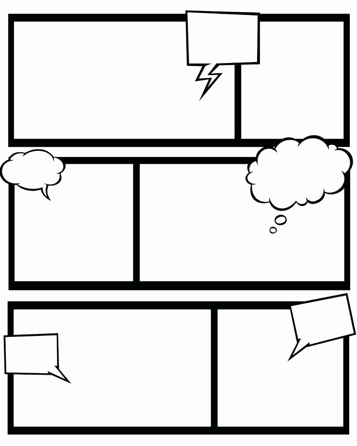 Comic Book Template Photoshop Best Of Cartoon Template Worksheet Free Printable Templates Ic