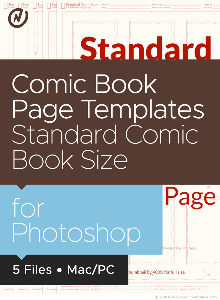 Comic Book Template Photoshop Unique Ic Book Page Templates In Standard Ic Book Size for