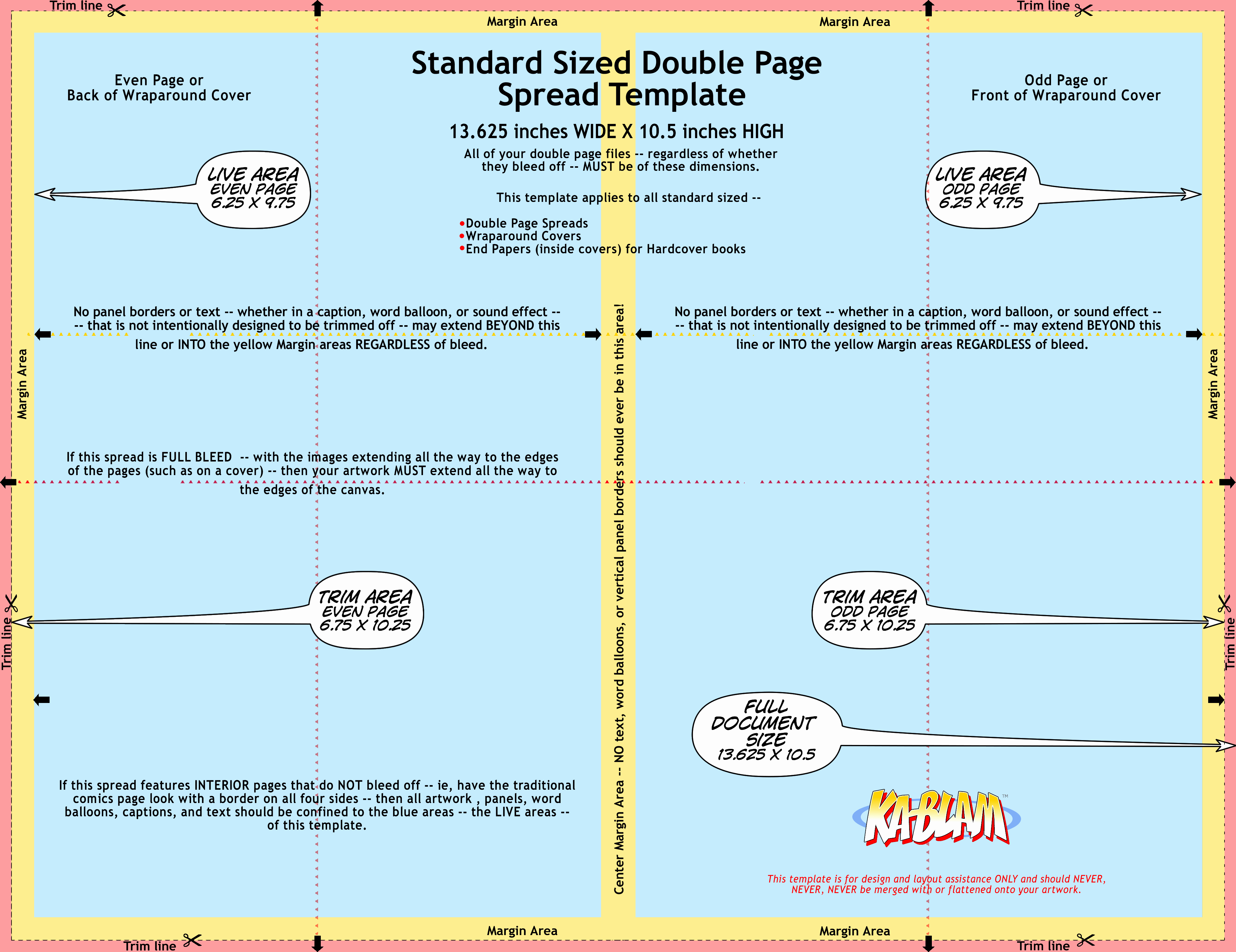 Comic Book Template Photoshop Unique Standard Sized Double Page Spread Template