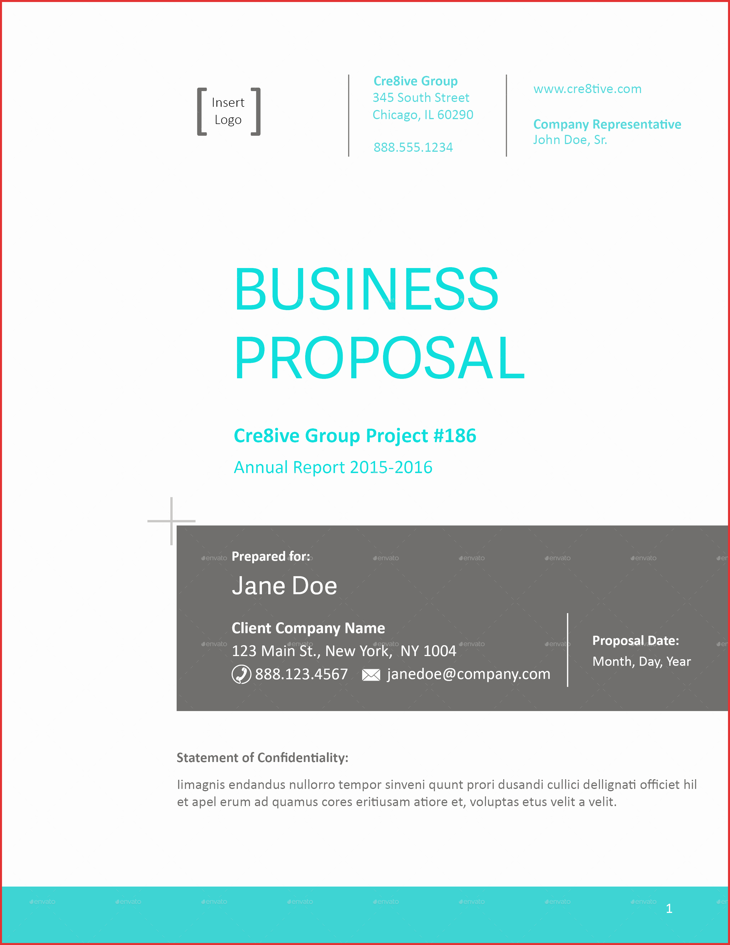 Commercial Insurance Proposal Template Fresh Proposal Cover
