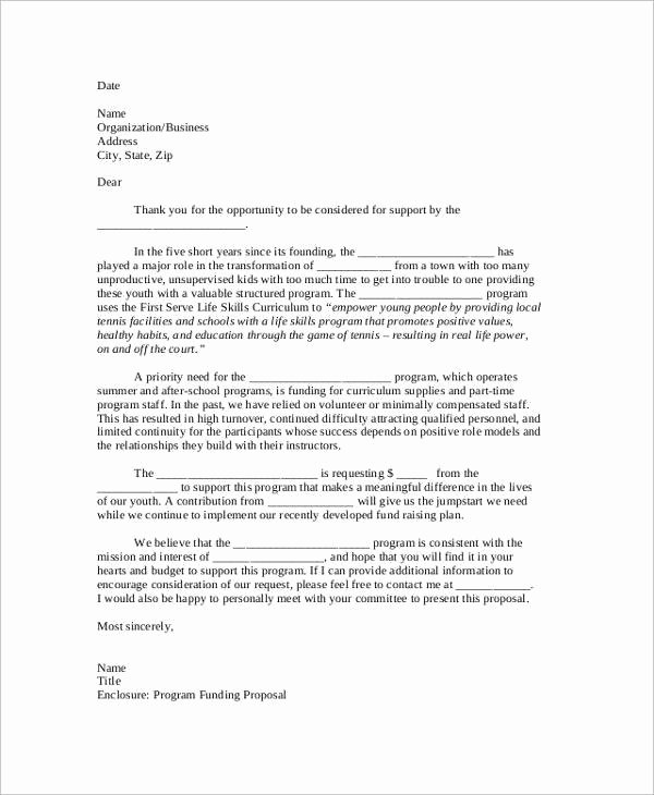 Commercial Insurance Proposal Template New Sample Letter asking for Business Opportunity