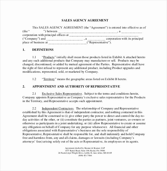 Commission Sales Agreement Template Free Awesome 12 Mission Agreement Templates Word Pdf Apple