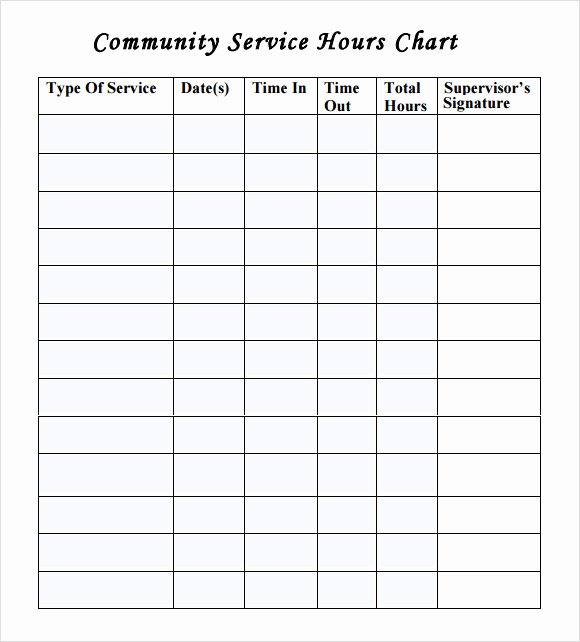 Community Service Hours Template Elegant Monthly Work Time Sheet Templates Homeworktidy X Fc2