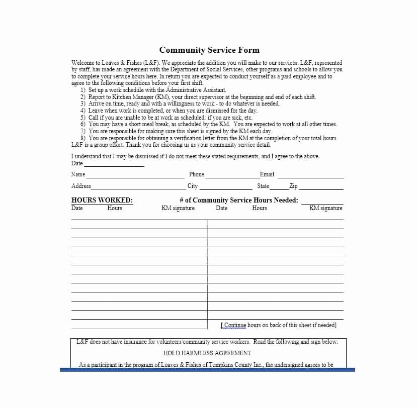 Community Service Verification form Template Luxury Munity Service Letter 40 Templates [ Pletion