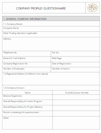 Company Profile Template Word Lovely 32 Free Pany Profile Templates In Word Excel Pdf