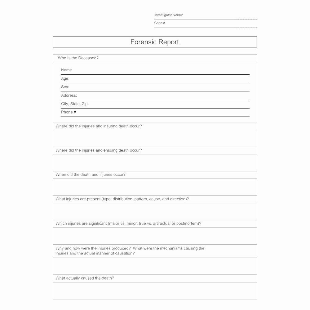 Computer forensic Report Template New forensic Report