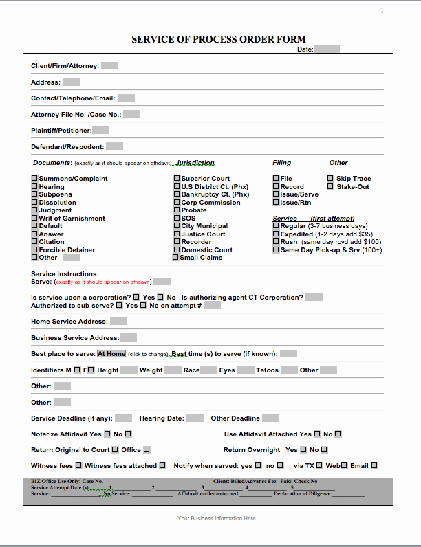 Computer Repair form Template Luxury Service Request form Template 7 Templates