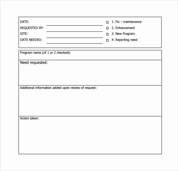 Computer Repair forms Template Fresh Sample Puter Service Request form 12 Download Free