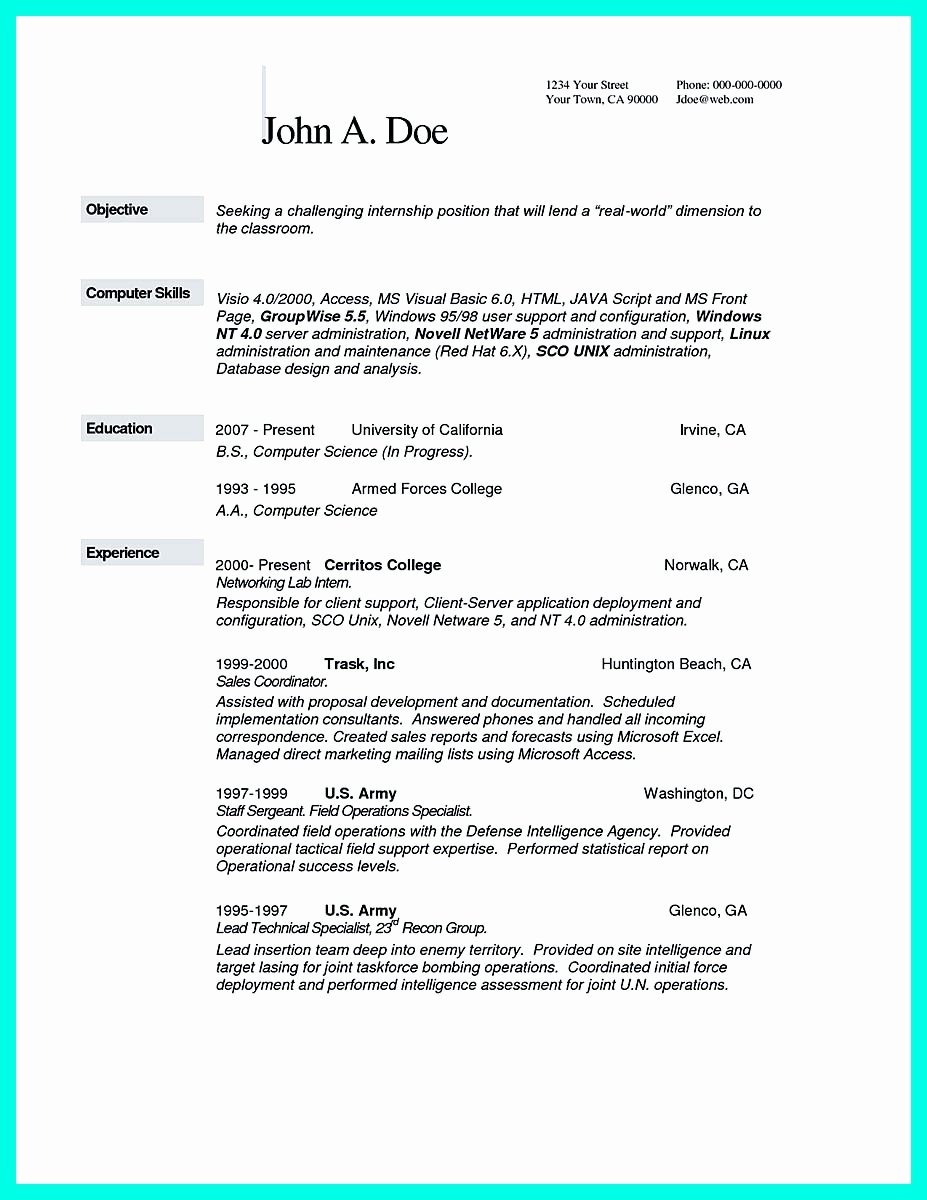 Computer Science Resume Templates Best Of the Best Puter Science Resume Sample Collection