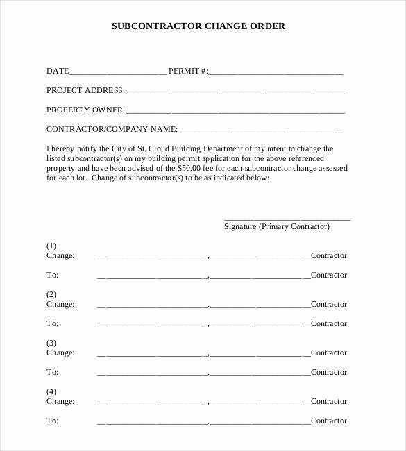 Construction Change order Template Word New 24 Change order Templates Word Pdf Google Docs