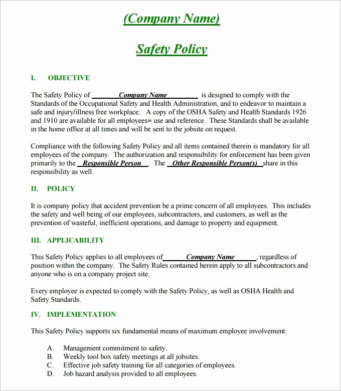 Construction Safety Plan Template Fresh 24 Of Site Safety Plan Template