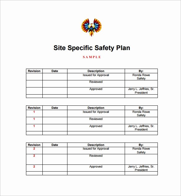 sample safety plan